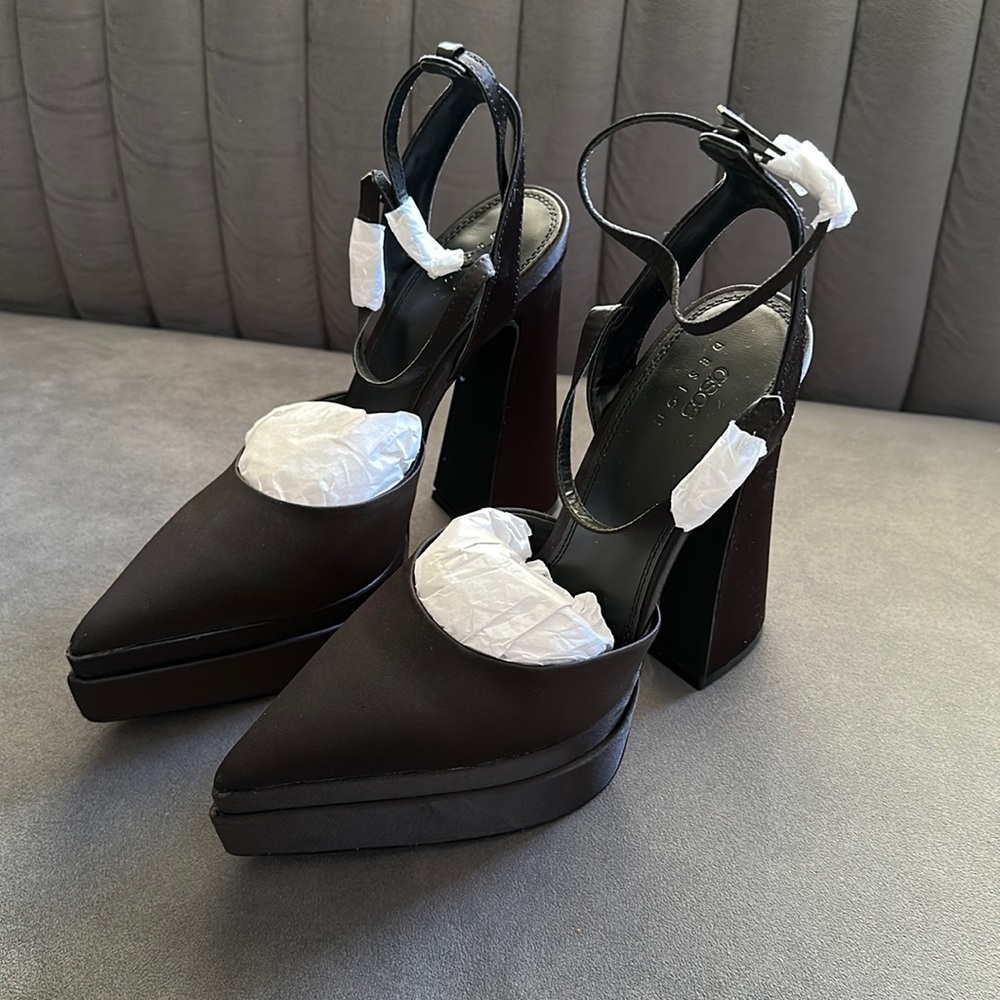 Brand New Black Double Platforms